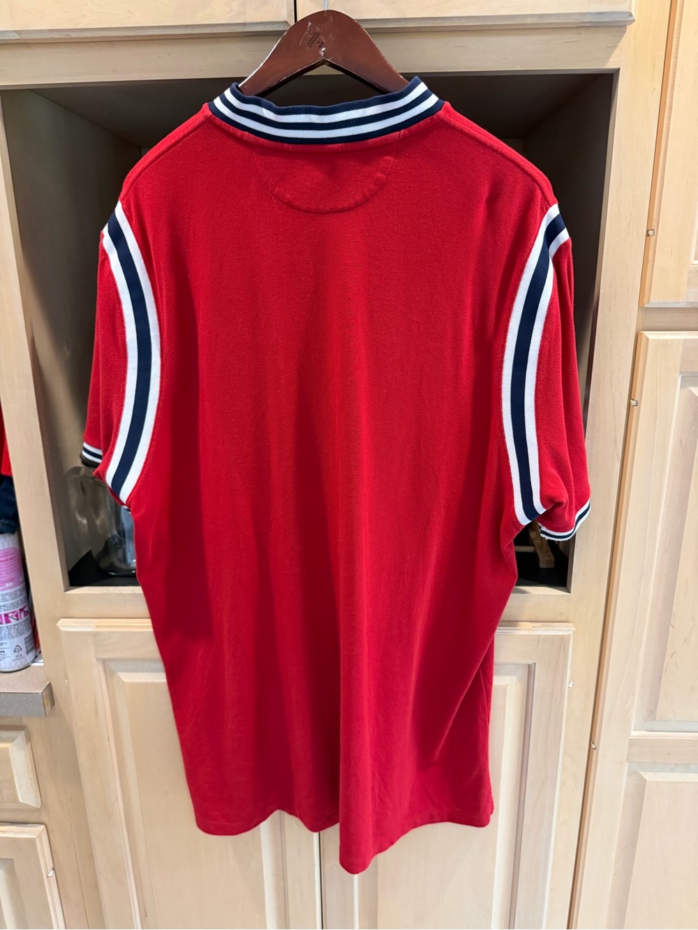 Polo by Ralph Lauren Red Short-Sleeve Jersey with Navy & White Trim XXL - Picture 5 of 5